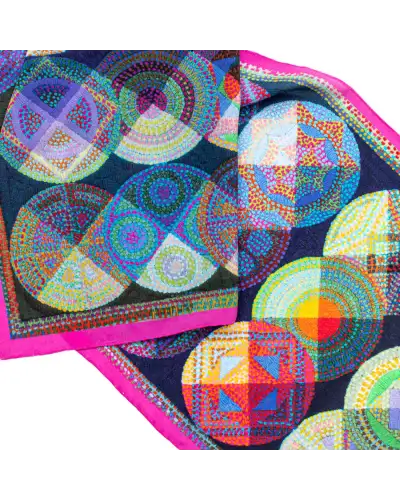 Scarves Fox and Chave Modernist Quilt Crêpe De Chine Scarf £34.00