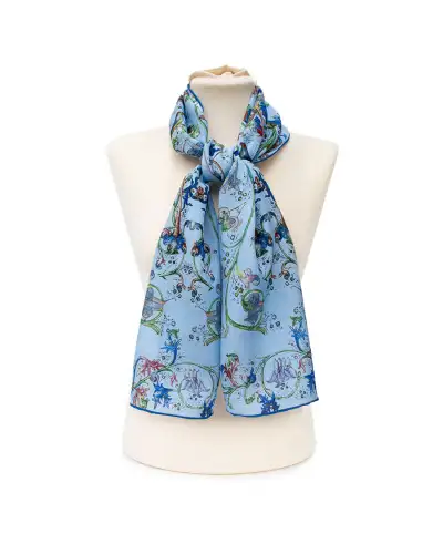 Scarves Fox and Chave Gutenburg Bible Crêpe De Chine Scarf £34.00