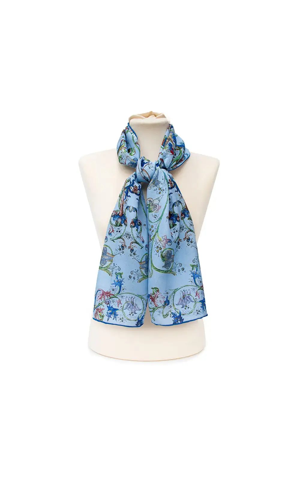 Scarves Fox and Chave Gutenburg Bible Crêpe De Chine Scarf £34.00