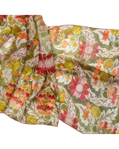 Scarves Fox and Chave Autumn Forest Silk Chiffon Scarf £39.00