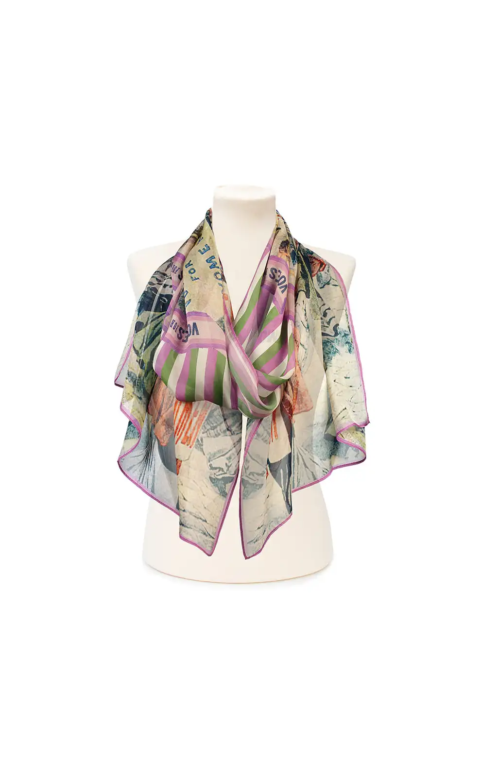 Scarves Fox and Chave Votes For Women Silk Chiffon Scarf £39.00