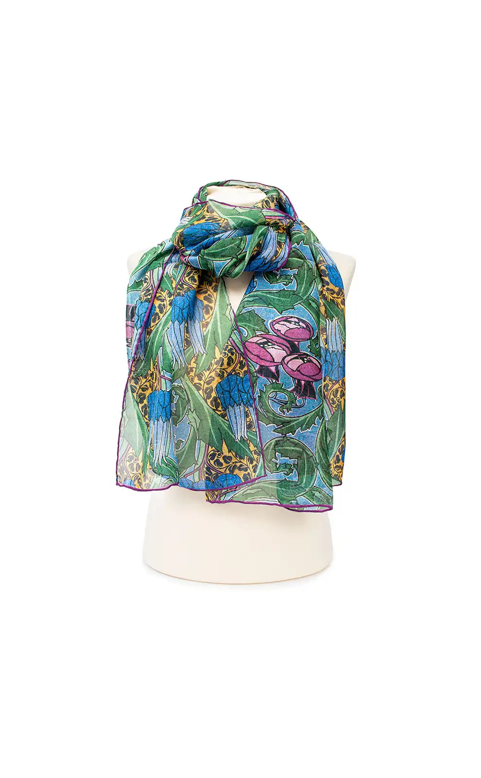 Scarves Fox and Chave Napier Thistle Chiffon Scarf £39.00