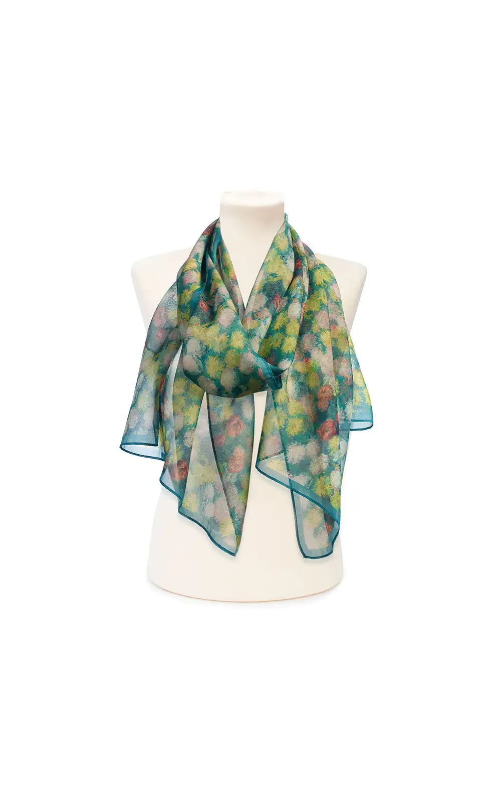 Scarves Fox and Chave Monet Chrysanthemums Chiffon Scarf £39.00