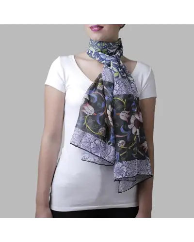 Scarves Fox and Chave Morris Seaweed Chiffon Scarf £39.00