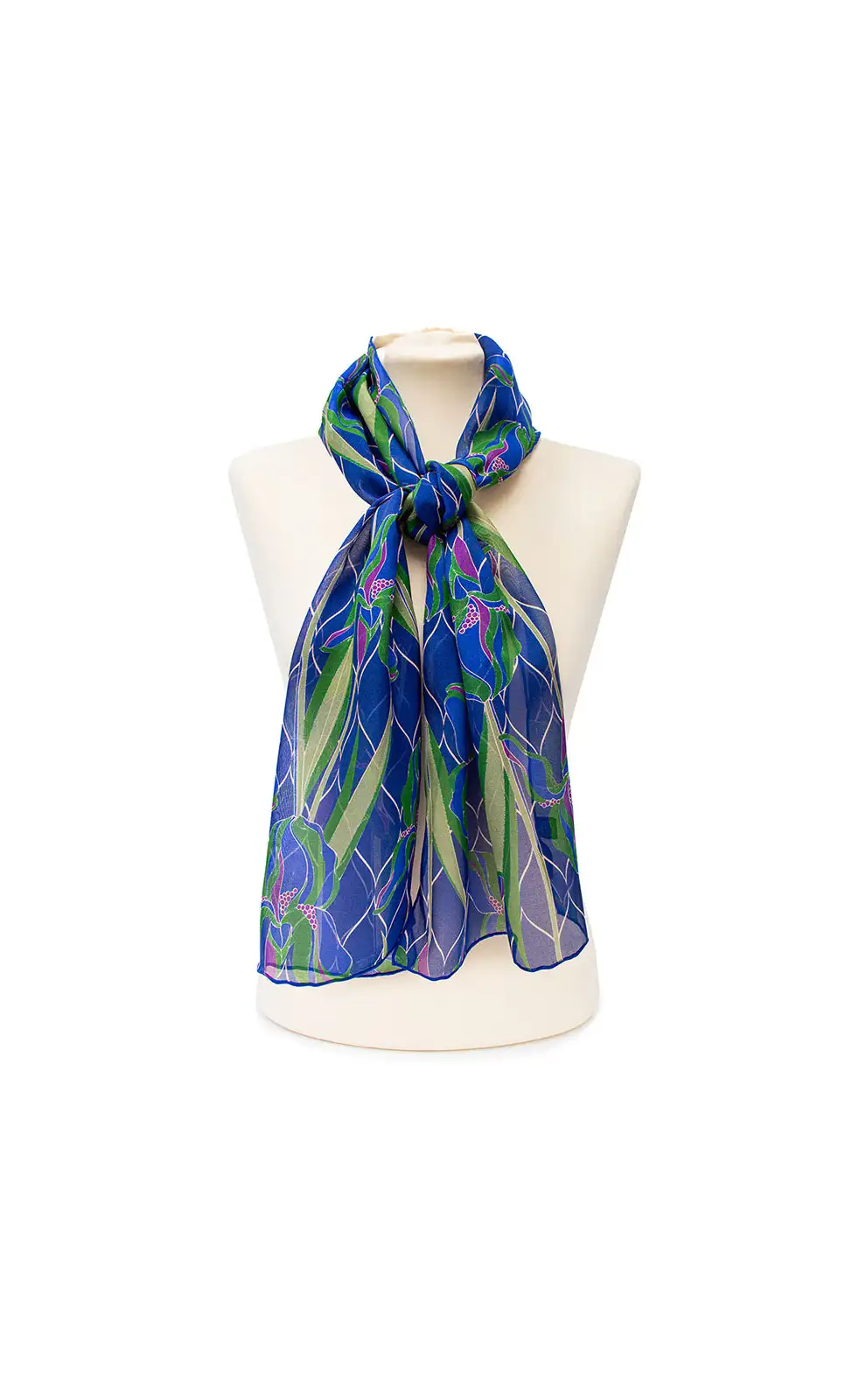 Scarves Fox and Chave Iris Silk Chiffon Scarf £31.00