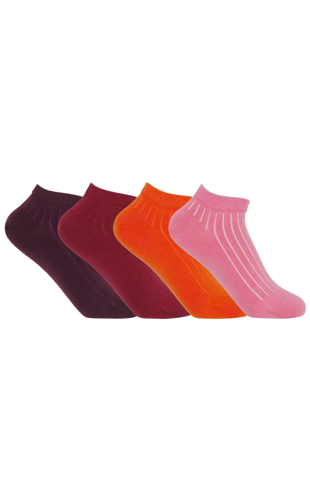 Women PEPER HAROW 4 Pack Essential Womens Trainer Socks - Sunset £28.00