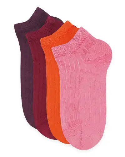 Women PEPER HAROW 4 Pack Essential Womens Trainer Socks - Sunset £28.00