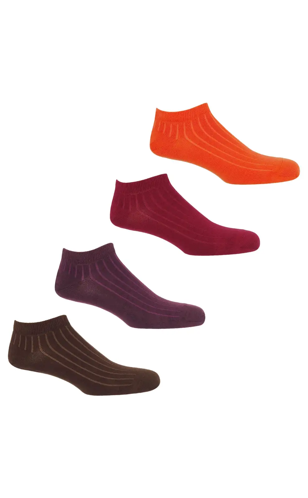 Men PEPER HAROW 4 Pack Essential Mens Trainer Socks - Sunset £33.00