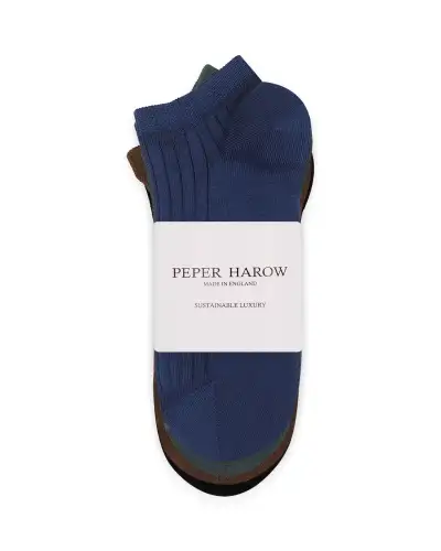 Men PEPER HAROW 4 Pack Essential Mens Trainer Socks - Neutral £33.00