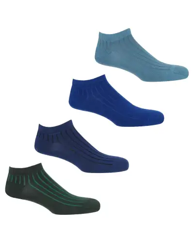 Men PEPER HAROW 4 Pack Essential Mens Trainer Socks - Azure £33.00