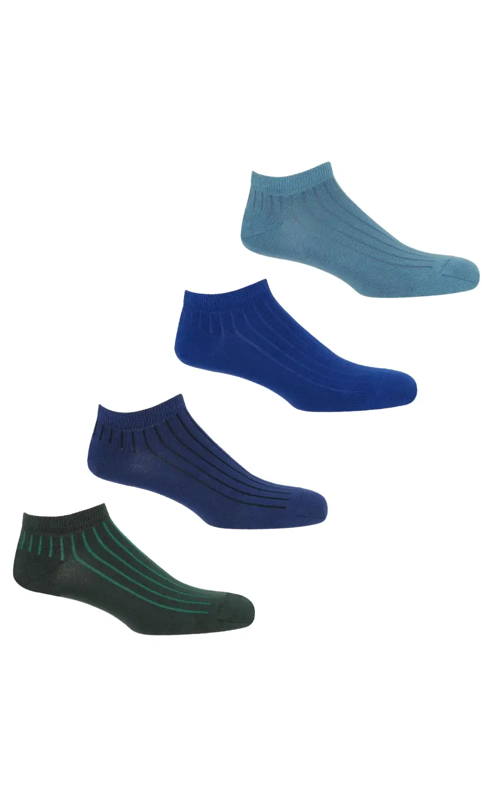 Men PEPER HAROW 4 Pack Essential Mens Trainer Socks - Azure £33.00