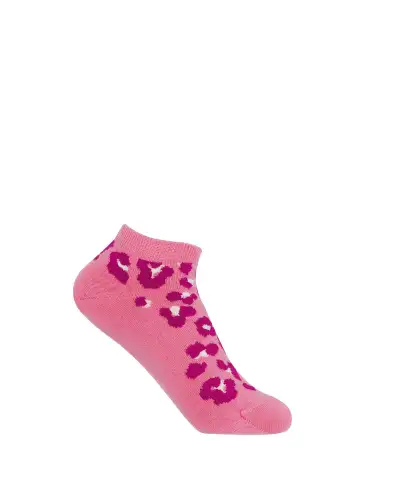 Women PEPER HAROW Leopard Womens Trainer Socks - Pink £11.00
