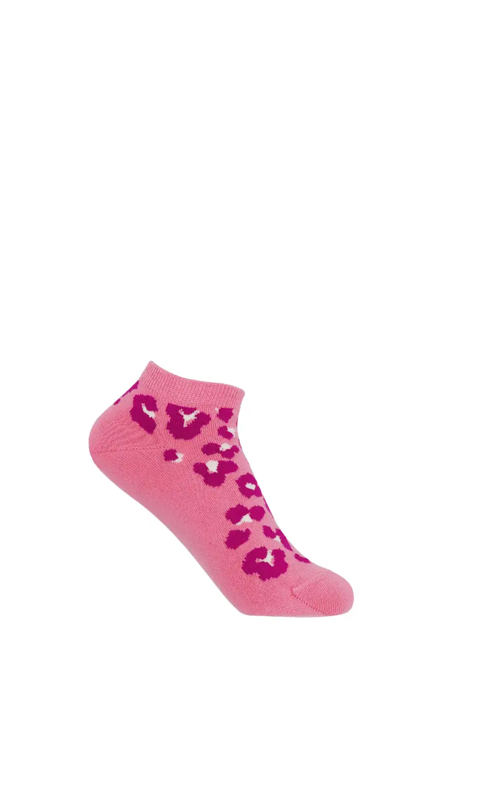 Women PEPER HAROW Leopard Womens Trainer Socks - Pink £11.00