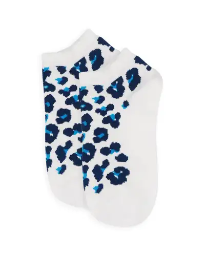 Women PEPER HAROW Leopard Womens Trainer Socks - White £11.00