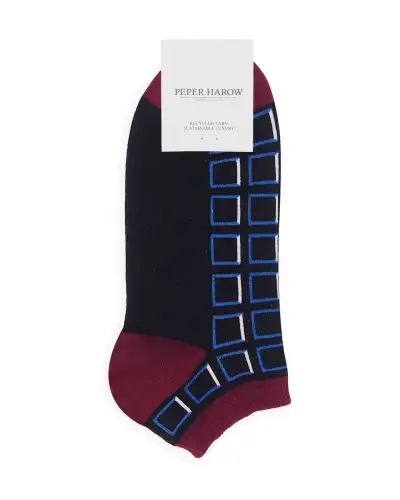 Men PEPER HAROW Cube Mens Trainer Socks - Black £12.00