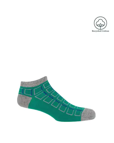 Men PEPER HAROW Cube Mens Trainer Socks - Teal £12.00