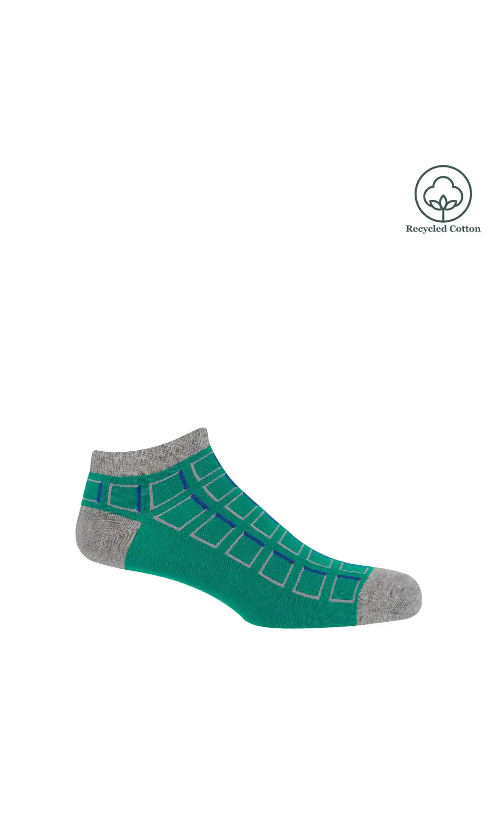 Men PEPER HAROW Cube Mens Trainer Socks - Teal £12.00