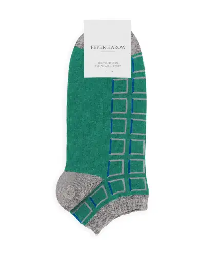 Men PEPER HAROW Cube Mens Trainer Socks - Teal £12.00