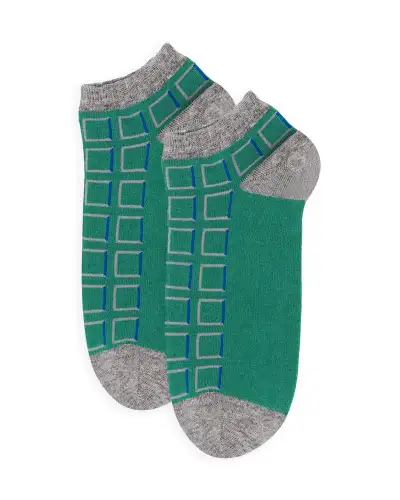 Men PEPER HAROW Cube Mens Trainer Socks - Teal £12.00