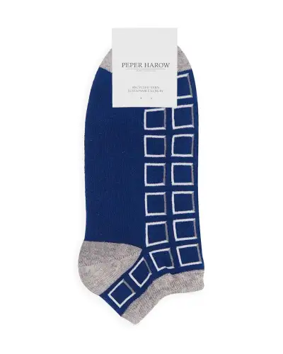 Men PEPER HAROW Cube Mens Trainer Socks - Blue £12.00