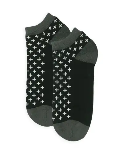 Men PEPER HAROW Crosslet Mens Trainer Socks - Black £13.00