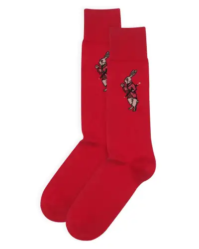 Men PEPER HAROW Alices Adventures In Wonderland Mens Socks - White Rabbit £16.00