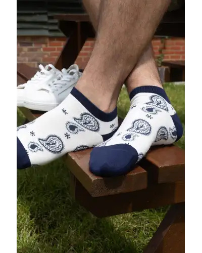 Sport PEPER HAROW MenS White And Grey Trainer Socks Bundle - Organic £44.00