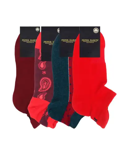 Sport PEPER HAROW MenS Red Trainer Socks Bundle - Organic £44.00
