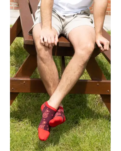 Sport PEPER HAROW MenS Red Trainer Socks Bundle - Organic £44.00