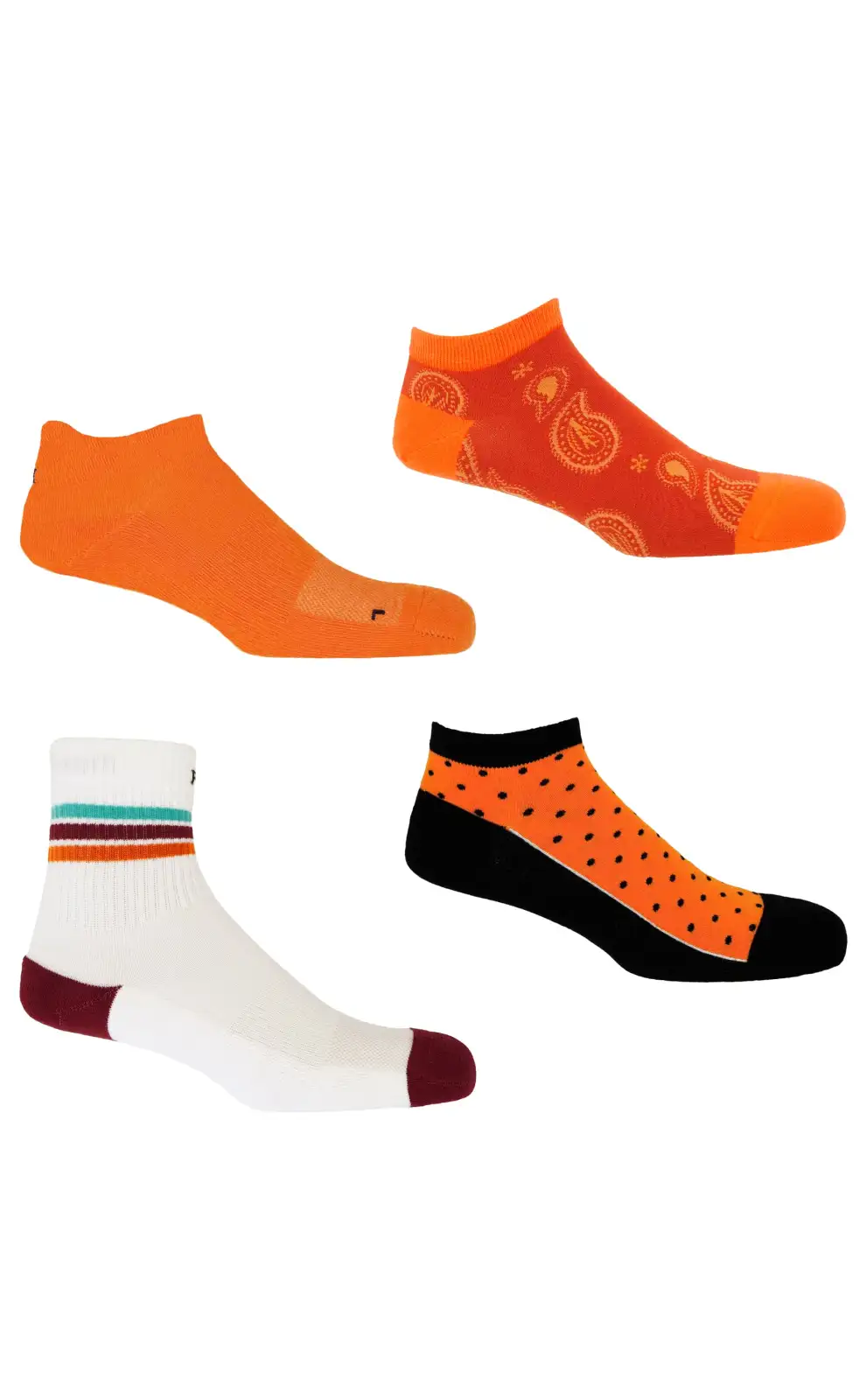 Sport PEPER HAROW MenS Orange Trainer Socks Bundle - Organic £47.00