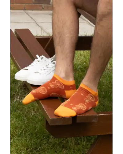 Sport PEPER HAROW MenS Orange Trainer Socks Bundle - Organic £47.00