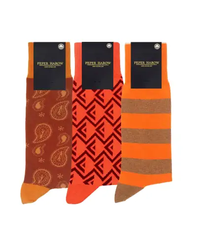 Men PEPER HAROW MenS Orange Sock Bundle - Organic £46.00