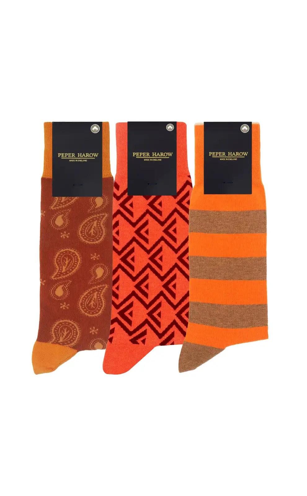 Men PEPER HAROW MenS Orange Sock Bundle - Organic £46.00