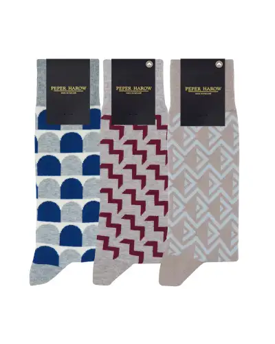 Men PEPER HAROW Mens Grey Socks Bundle - Organic £46.00