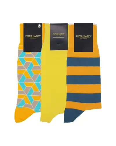 Men PEPER HAROW MenS Socks Bundle - Yellow £45.00