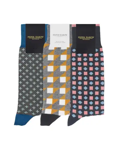 Men PEPER HAROW MenS Socks Bundle - Grey £41.00