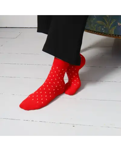 Women PEPER HAROW Notting Hill Womens Socks - Red £13.00