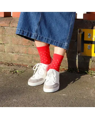 Women PEPER HAROW Notting Hill Womens Socks - Red £13.00