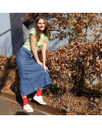 Women PEPER HAROW Notting Hill Womens Socks - Red £13.00