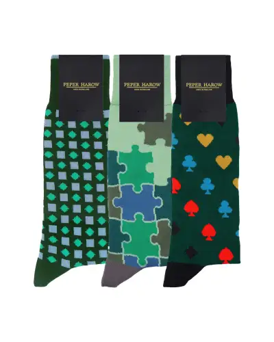 Men PEPER HAROW MenS Socks Bundle - Green £44.00