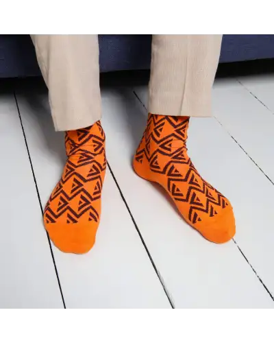 Men PEPER HAROW Camden Mens Socks - Orange £17.00