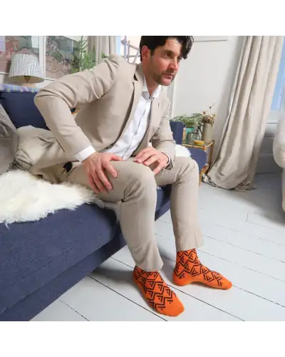 Men PEPER HAROW Camden Mens Socks - Orange £17.00