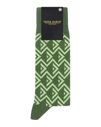 Men PEPER HAROW Camden Mens Socks - Green £17.00