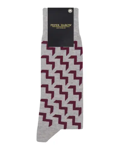 Men PEPER HAROW Chelsea Mens Socks - Grey £17.00