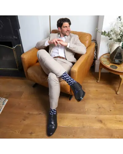 Men PEPER HAROW Chelsea Mens Socks - Navy £17.00