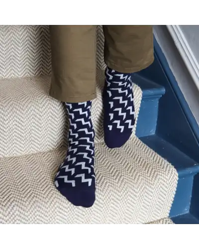 Men PEPER HAROW Chelsea Mens Socks - Navy £17.00