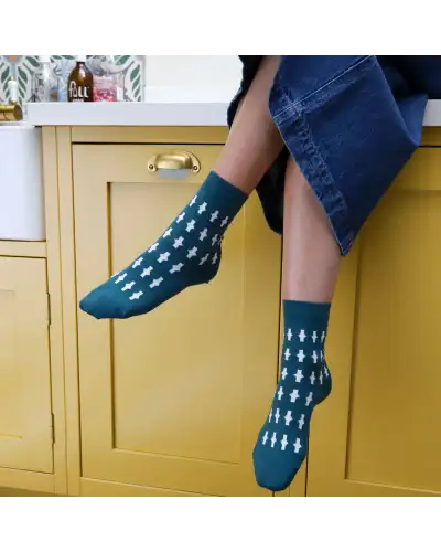 Women PEPER HAROW Eton Womens Socks - Teal £15.00