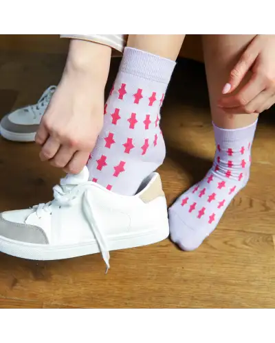 Women PEPER HAROW Eton Womens Socks - Lavender £15.00