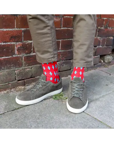 Men PEPER HAROW Eton Mens Socks - Red £16.00