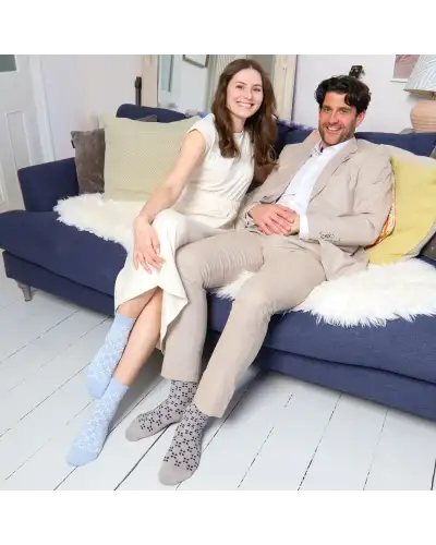 Men PEPER HAROW Cambridge Mens Socks - Grey £16.00